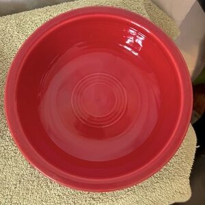 Homer Laughlin Red Fiesta Ware Cereal Bowl Replacement Piece 7" EUC